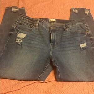 KanCan Ripped Blue Boyfriend Jeans